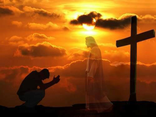Bowing Man before Jesus